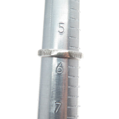 Old Pawn 925 Sterling Silver Vintage Kingman Turquoise Oxidized Ring Size 5.75