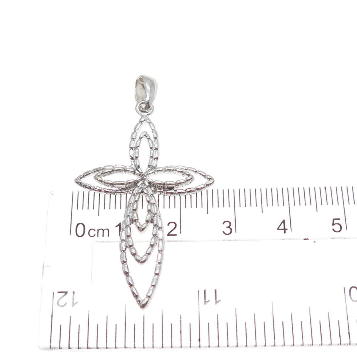 925 Sterling Silver Vintage Cross Religious Charm Pendant