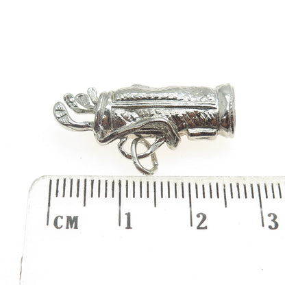 925 Sterling Silver Vintage Golf Club Charm Pendant