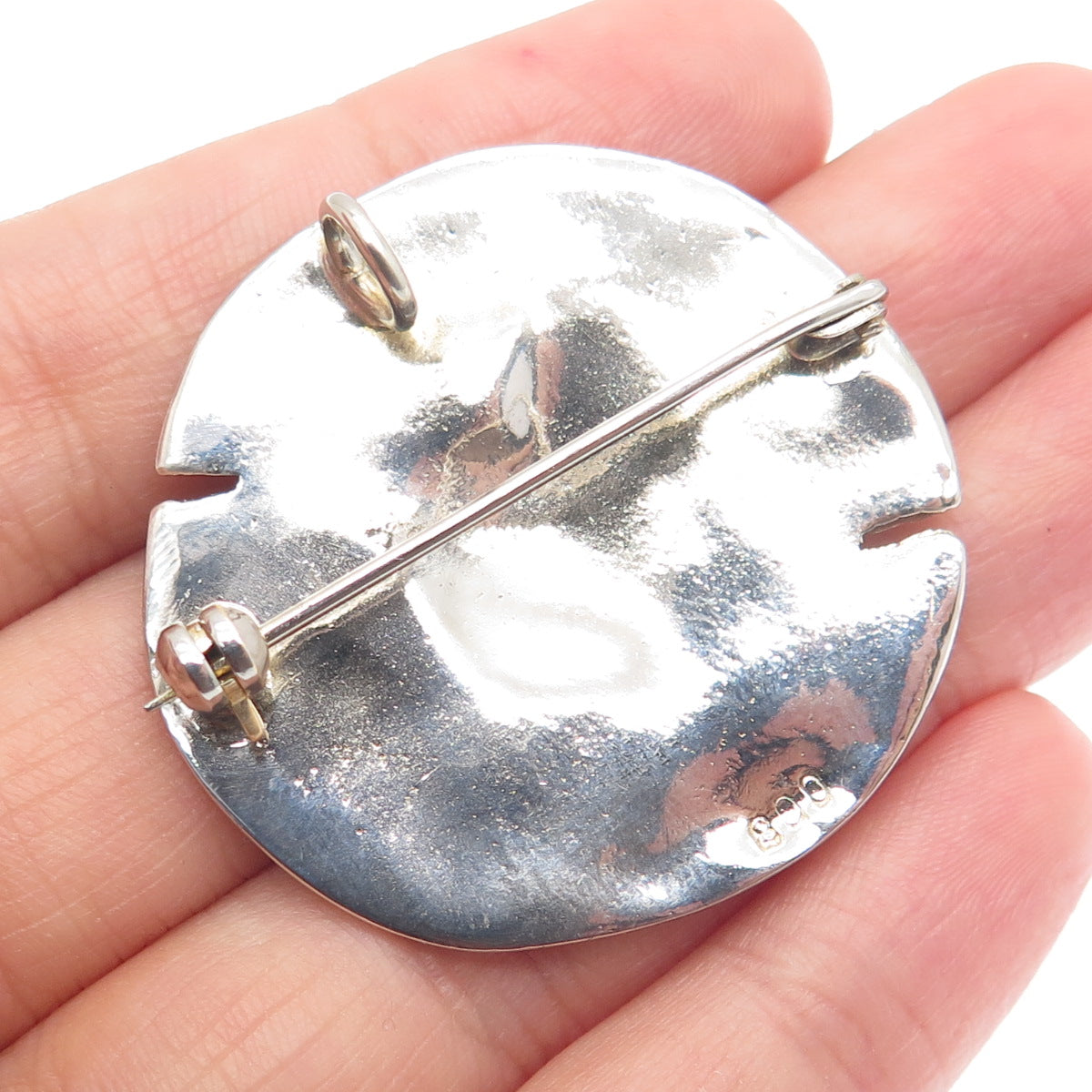 800 Silver Vintage Athena Greek Goddess Pin Pendant