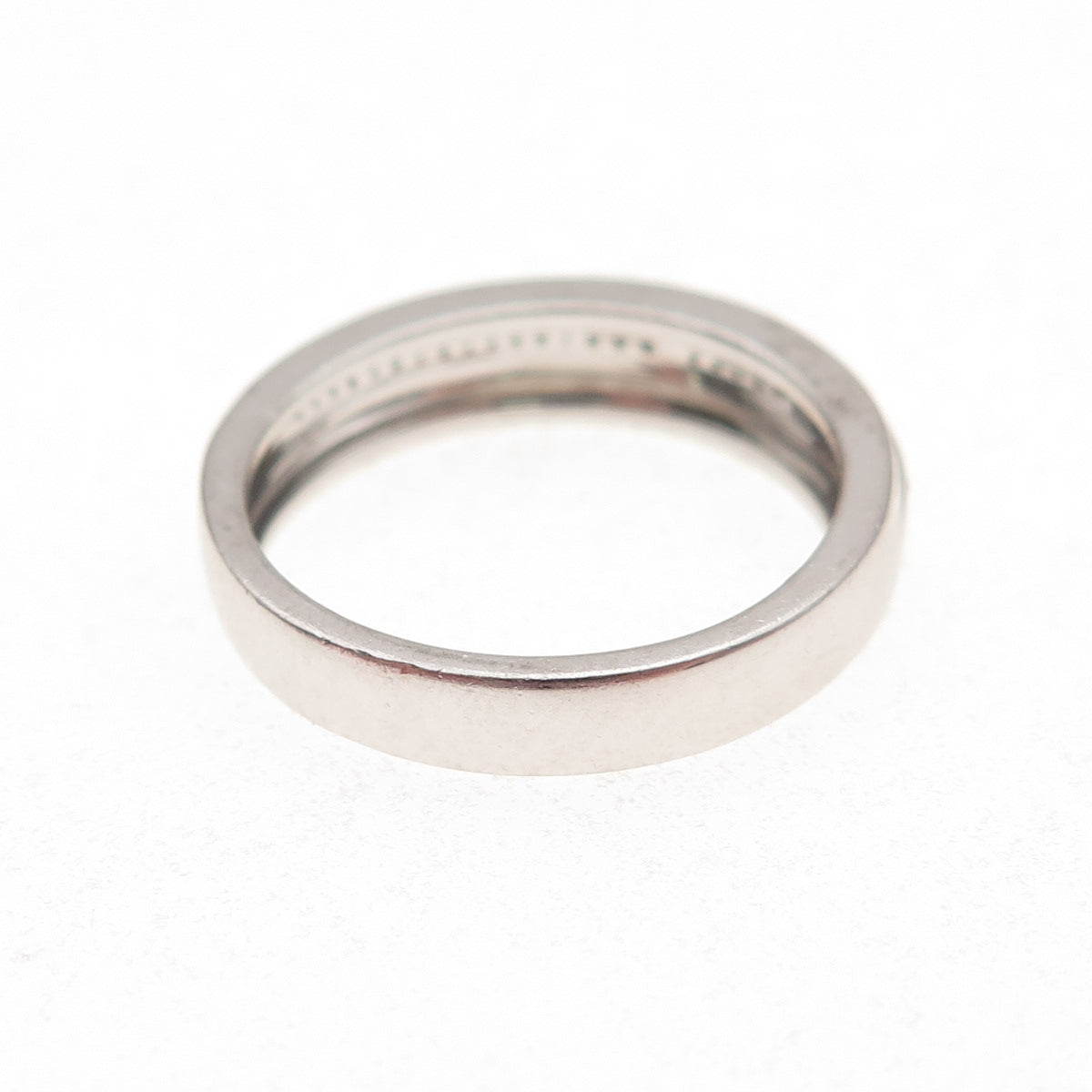 925 Sterling Silver Round-Cut C Z Half Eternity Ring Size 6.75