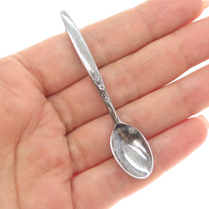 LUNT 925 Sterling Silver Vintage 1954 Summer Song Spoon Oxidized Pin Brooch