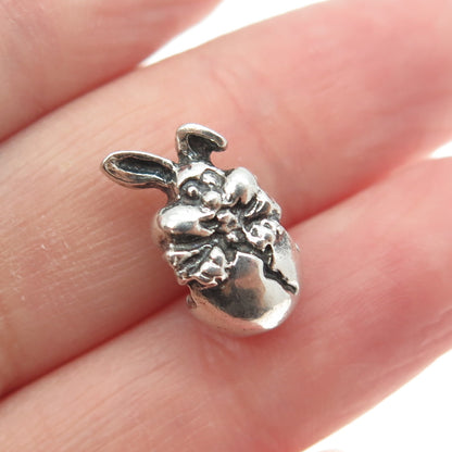 MICHAEL ANTHONY 925 Sterling Silver Italy Easter Bunny Charm