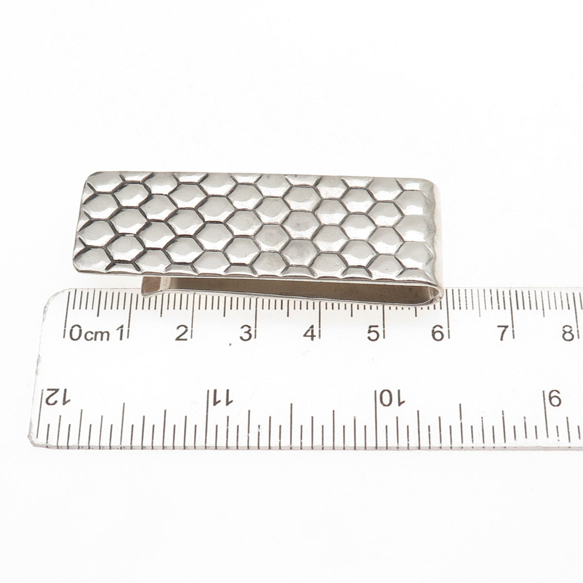 Tiffany & Co. 925 Sterling Silver Vintage Honey Comb Money Clip