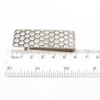 Tiffany & Co. 925 Sterling Silver Vintage Honey Comb Money Clip