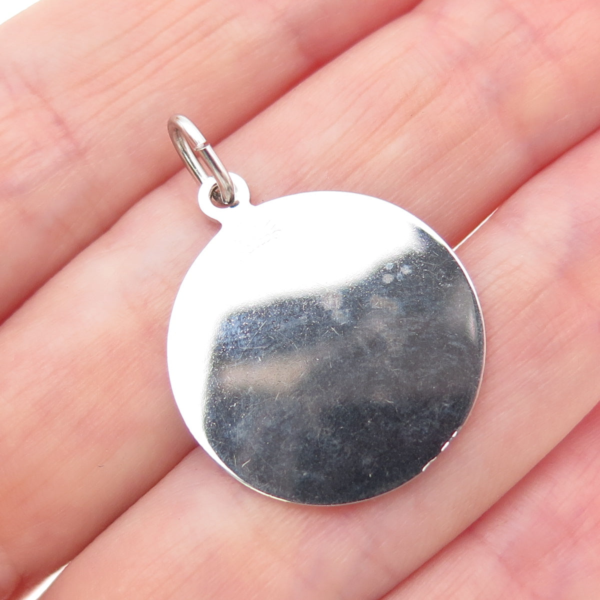 ELCO 925 Sterling Silver Vintage Engraved Matron of Honor Charm Pendant