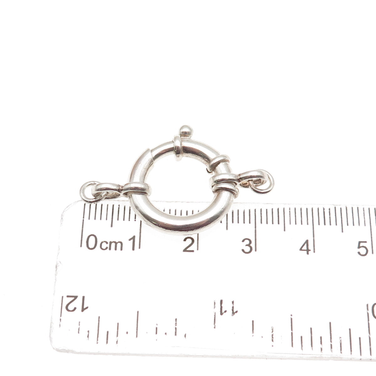 925 Sterling Silver Vintage Bracelet / Necklace Spring Ring Lock Clasp