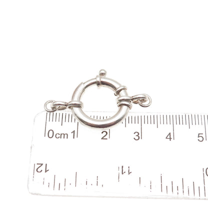 925 Sterling Silver Vintage Bracelet / Necklace Spring Ring Lock Clasp