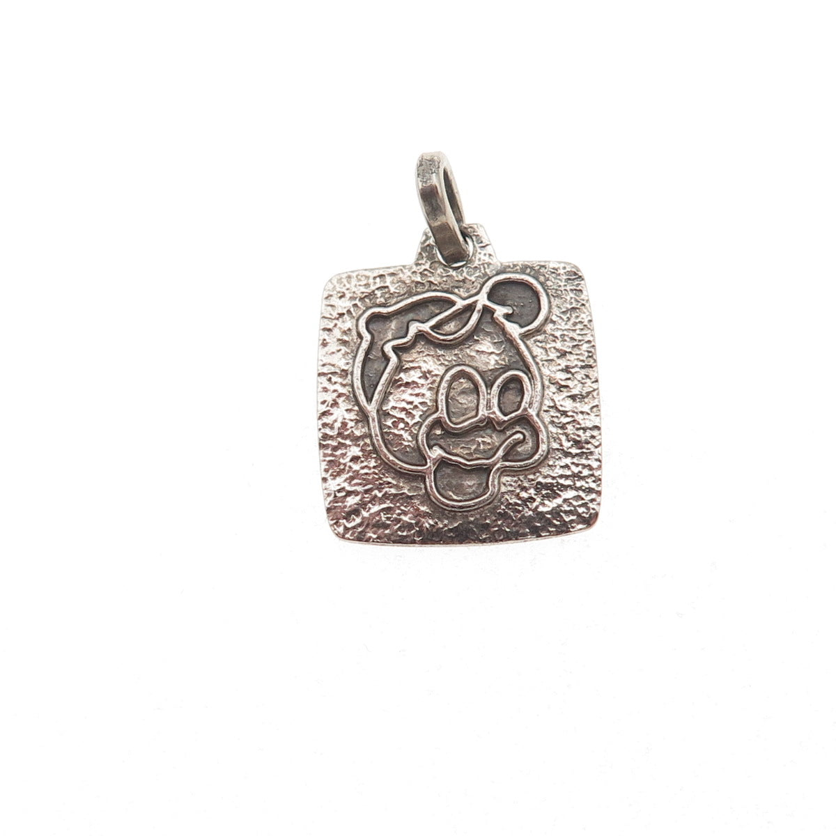 Walt Disney 800 Silver Vintage Italy Huey Dewey & Louie Duck Mini Charm Pendant