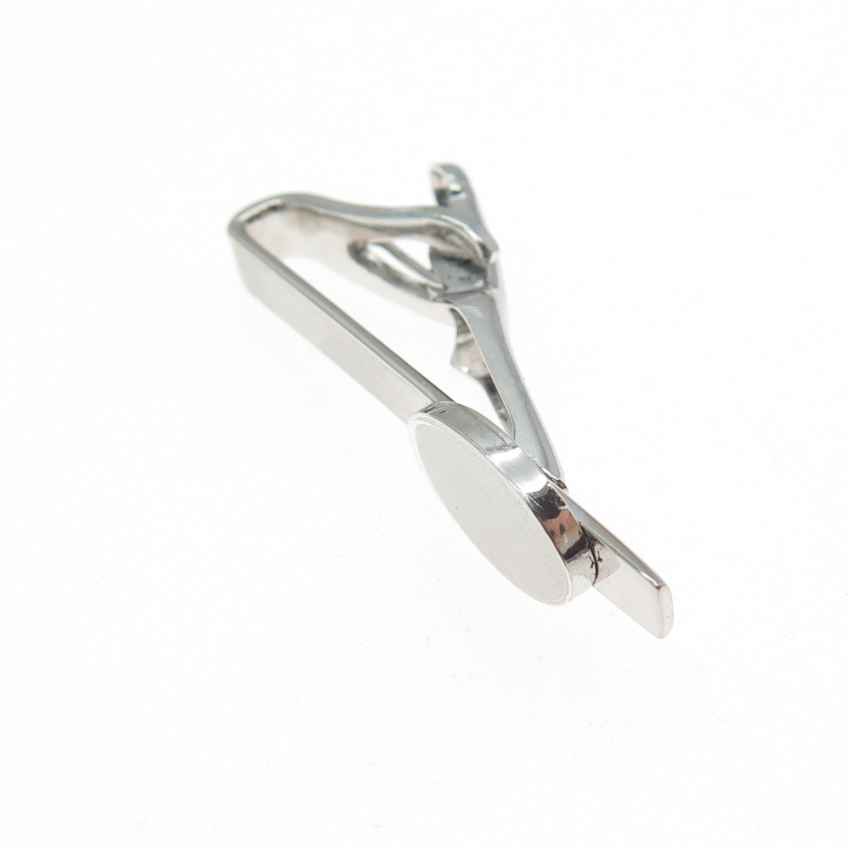 SWANK 925 Sterling Silver Vintage Engravable Tie Clip