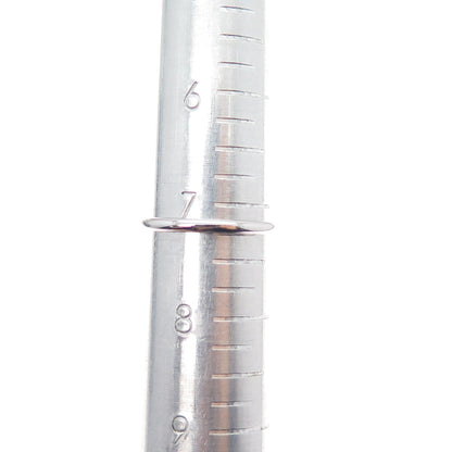 BOMB PARTY 925 Sterling Silver Smoky C Z Stackable Ring Size 7.25