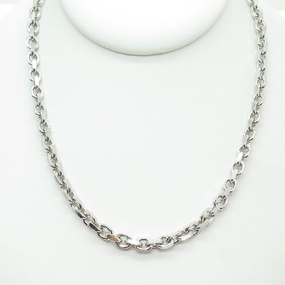 KARIZIA SPA KA-1772 925 Sterling Silver Italy Rolo Chain Necklace 24"