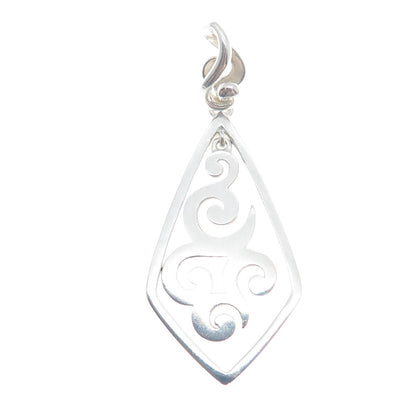 SILPADA 925 Sterling Silver Vintage Scroll Pendant