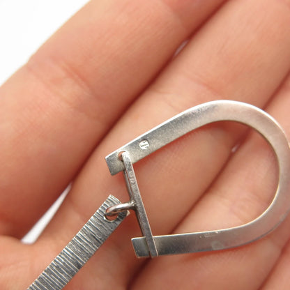 925 Sterling Silver Vintage Snake Key Ring