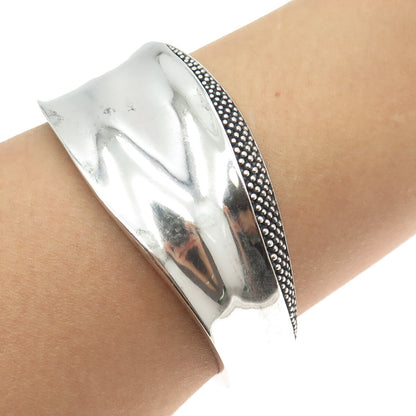 MICHAEL DAWKINS 925 Sterling Silver Vintage Modernist Adjustable Bracelet 7.25"