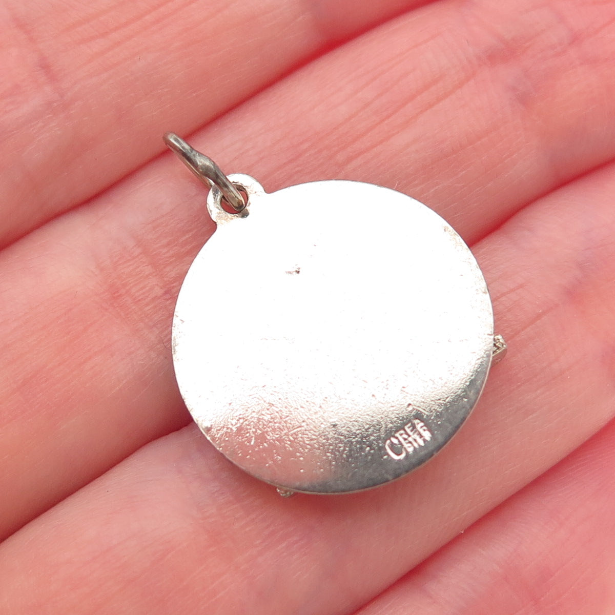 CREA 925 Sterling Silver Vintage Bermuda Carriage Mini Charm Pendant
