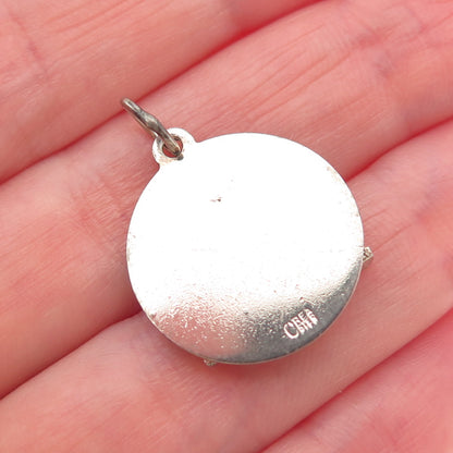 CREA 925 Sterling Silver Vintage Bermuda Carriage Mini Charm Pendant