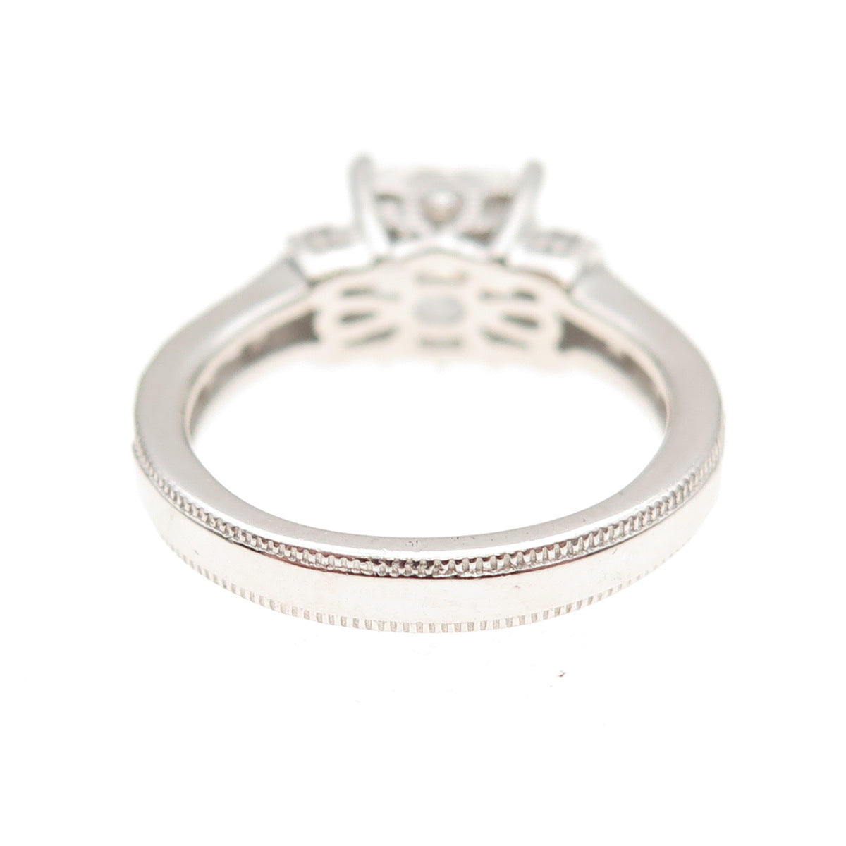 925 Sterling Silver Multi-Cut C Z Engagement Ring Size 6