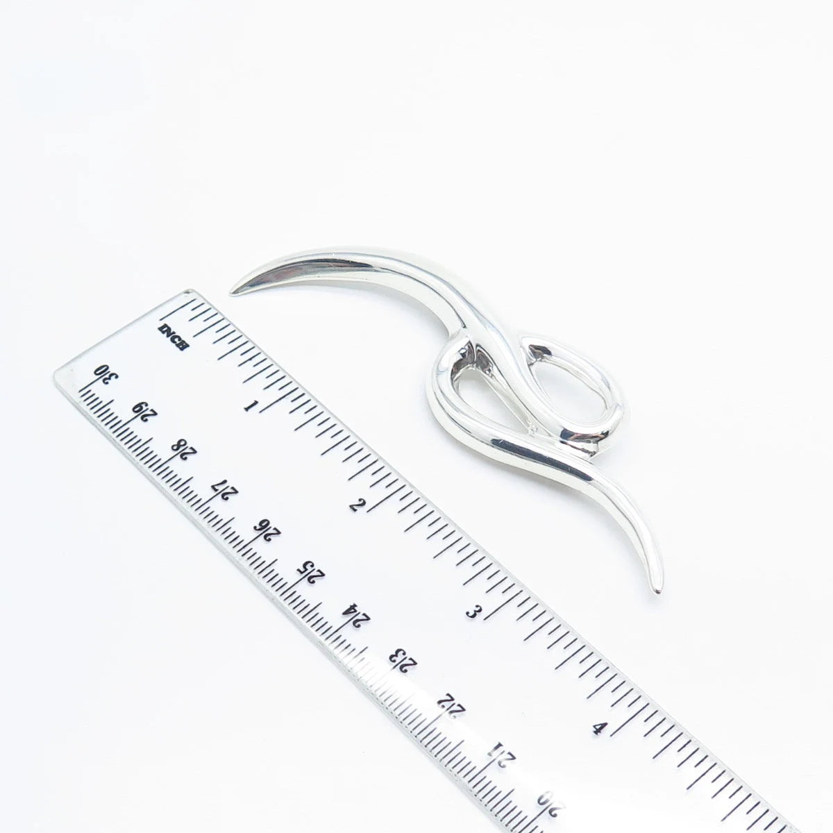 925 Sterling Silver Vintage Mexico Modernist Pin Brooch