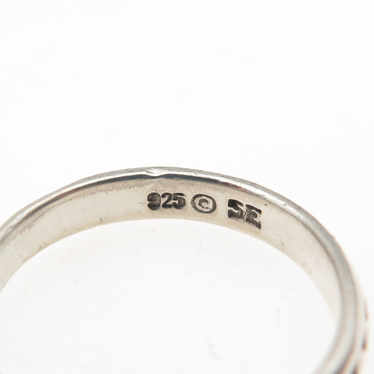 Sidney Evan 925 Sterling Silver Vintage Dotted All Around Band Ring Size 5.75