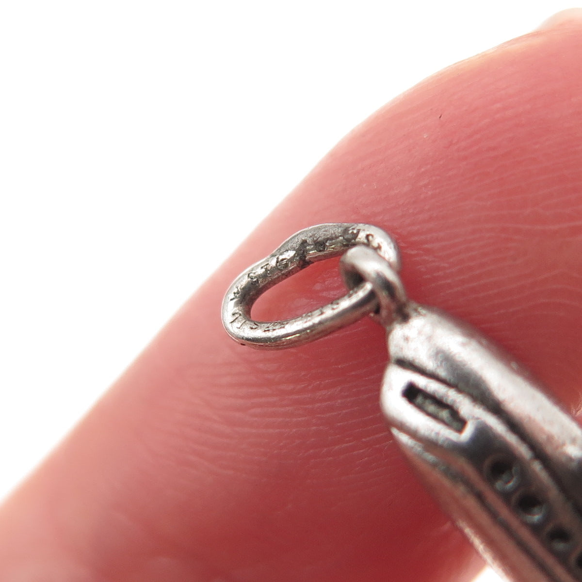 925 Sterling Silver Vintage Airplane 3D Charm Pendant