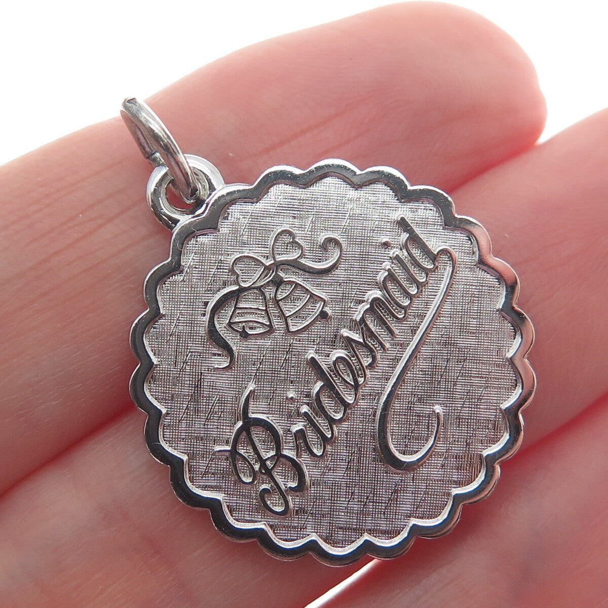 LAMODE 925 Sterling Silver Vintage Bridesmaid Charm Pendant