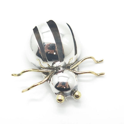 925 Sterling Silver Vintage Mexico Beetle Pin Brooch
