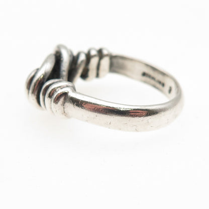 MMA Metropolitan Museum of Art 925 Sterling Silver Vintage Knot Ring Size 8.25
