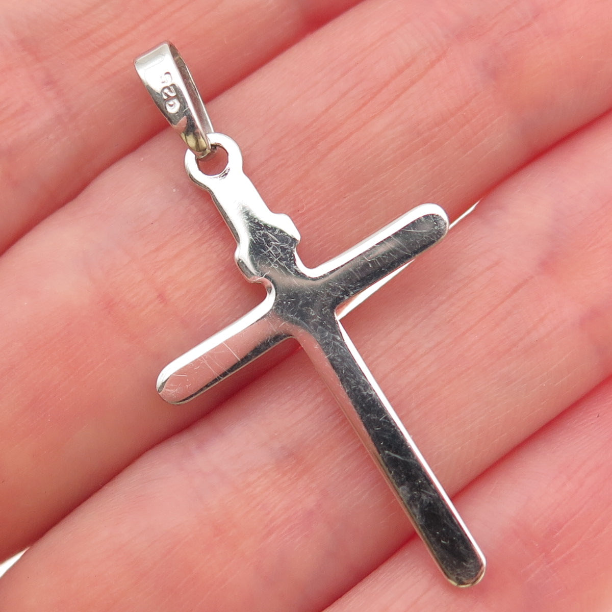 925 Sterling Silver Cross Religious Charm Pendant