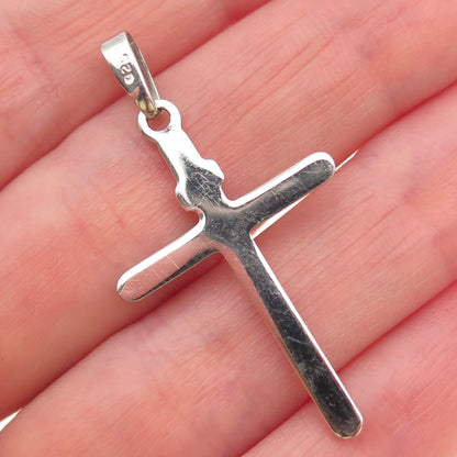 925 Sterling Silver Cross Religious Charm Pendant