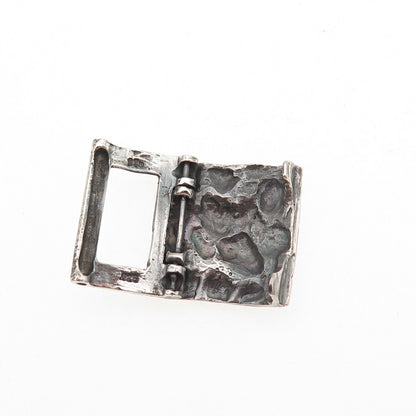 925 Sterling Silver Vintage Bracelet / Necklace Oxidized Nugget Lock Clasp