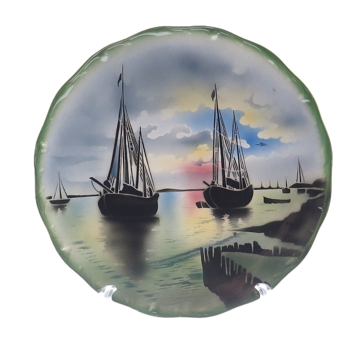 VILLEROY & BOCH Antique Porcelain Wallerfangen Collectable Cabinet Plate #2316