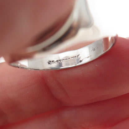 Uncas 925 Sterling Silver Antique WWII US Air Force Veteran Signet Ring Size 11