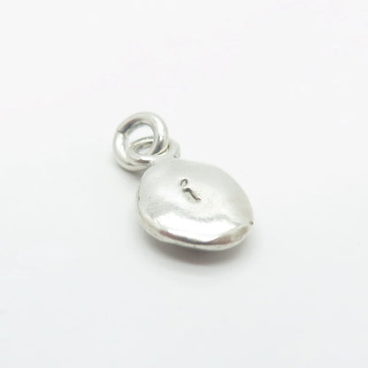925 Sterling Silver Vintage "i" Seed Minimalist Pendant