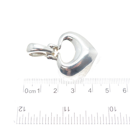 ESPO SIG Joseph Esposito 925 Sterling Silver Vintage Modernist Heart Pendant