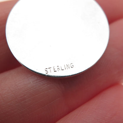 925 Sterling Silver Vintage Comedy & Tragedy Masks Charm Pendant