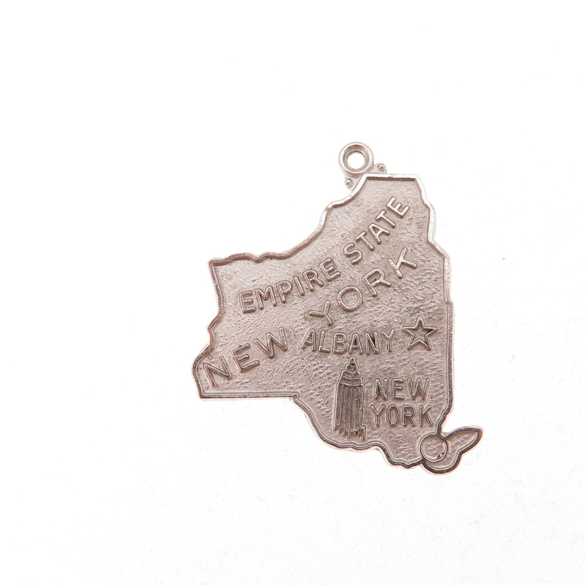 Griffith & Sons 925 Sterling Silver Vintage 1969 New York State Charm Pendant