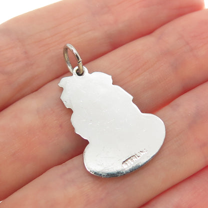 925 Sterling Silver Vintage Enamel There Is A Difference Boy Girl Twins Pendant