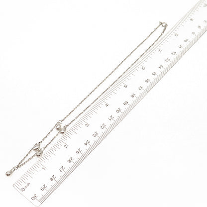 Tiffany & Co. Elsa Peretti Sterling Silver Vintage Teardrop Chain Necklace 16"