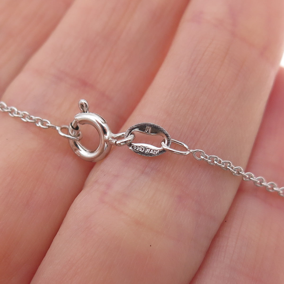 Sun 925 Sterling Silver 14K Gold Real Diamond Infinity Cable Chain Necklace 18"