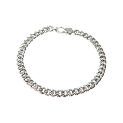 VY Jewelry 925 Sterling Silver Cuban Link Bracelet 7.75"