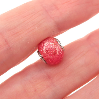 Pandora 925 Sterling Silver Enamel Essence Freedom Slide Bead Charm