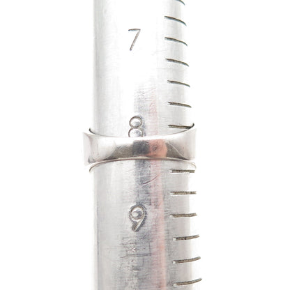 925 Sterling Silver Real Oval-Cut Iolite & Round-Cut White Topaz Ring Size 8.5