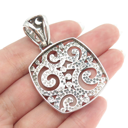 925 Sterling Silver Vintage Ornate Pendant