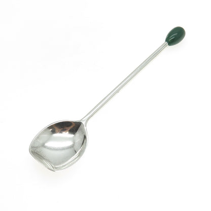 R. BLACKINTON & CO. 925 Sterling Silver Antique Art Deco Enamel Ice Cream Spoon