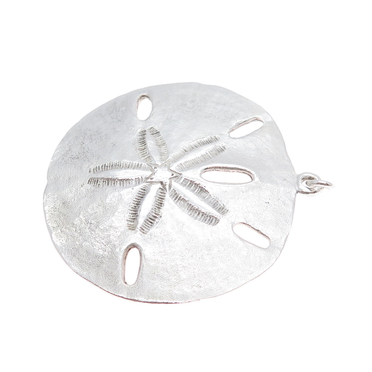 925 Sterling Silver Vintage Sand Dollar Pendant