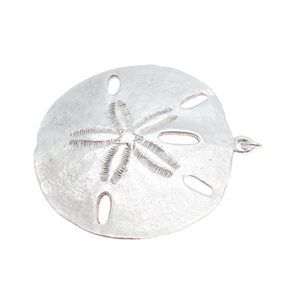 925 Sterling Silver Vintage Sand Dollar Pendant