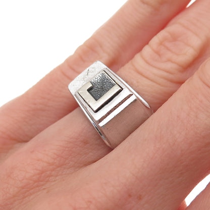 Vargas 925 Sterling Silver Antique Art Deco Letter J Initial Ring Size 5.5