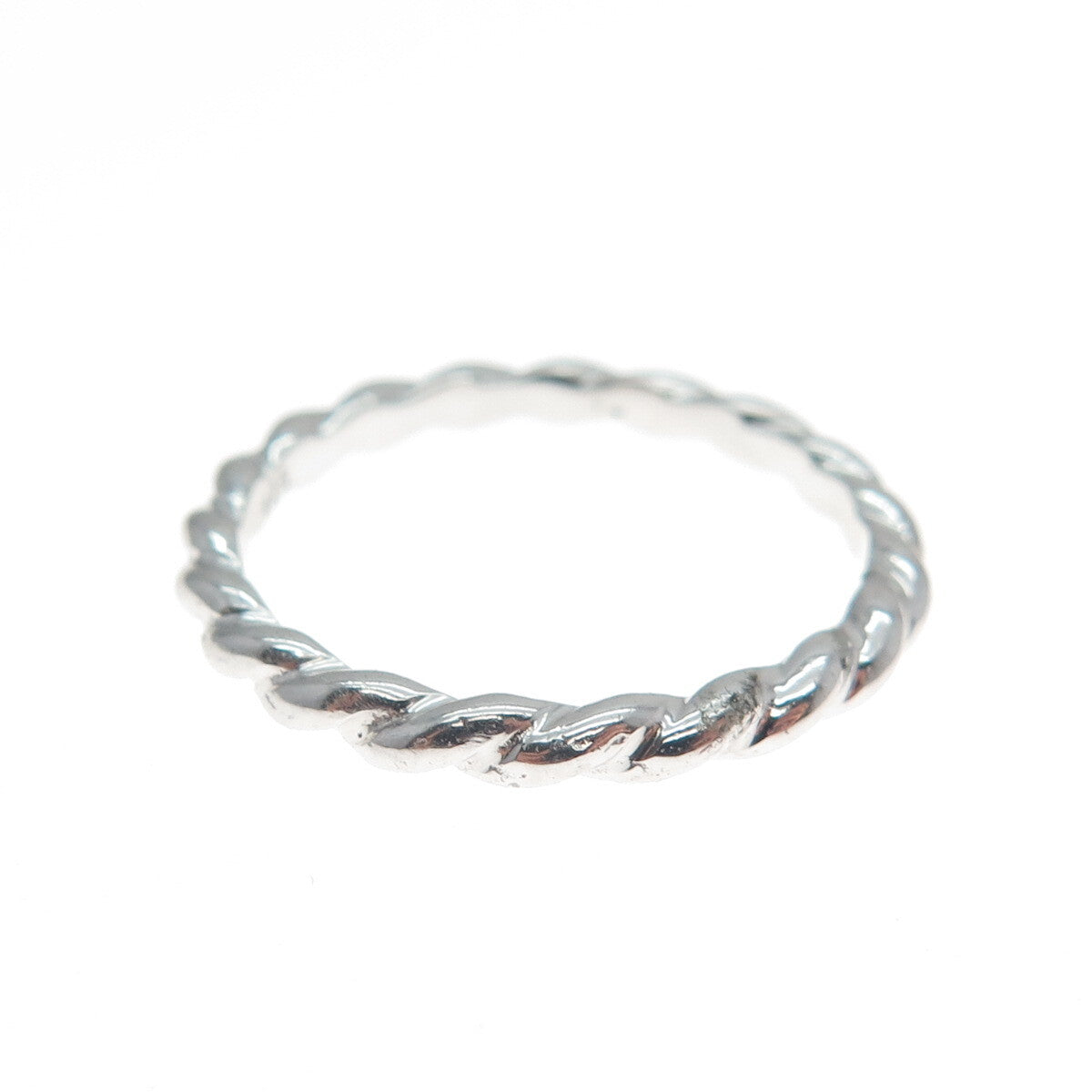 925 Sterling Silver San Marco Macaroni Band Ring Size 7.25