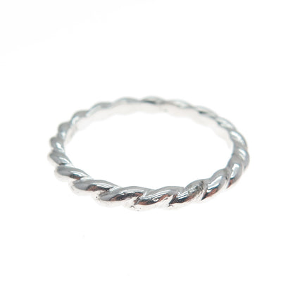 925 Sterling Silver San Marco Macaroni Band Ring Size 7.25